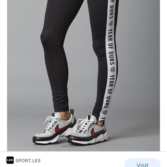 Year Of Ours Side Elastic Logo Leggings Black - Picture 9 of 10
